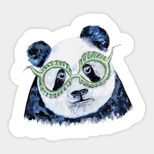 Green Panda Sticker